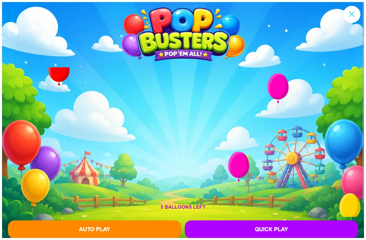 Balloon Pop premium game preview