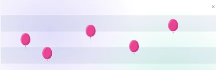 Balloon Pop with no theme applied — the blank canvas you start from before branding it