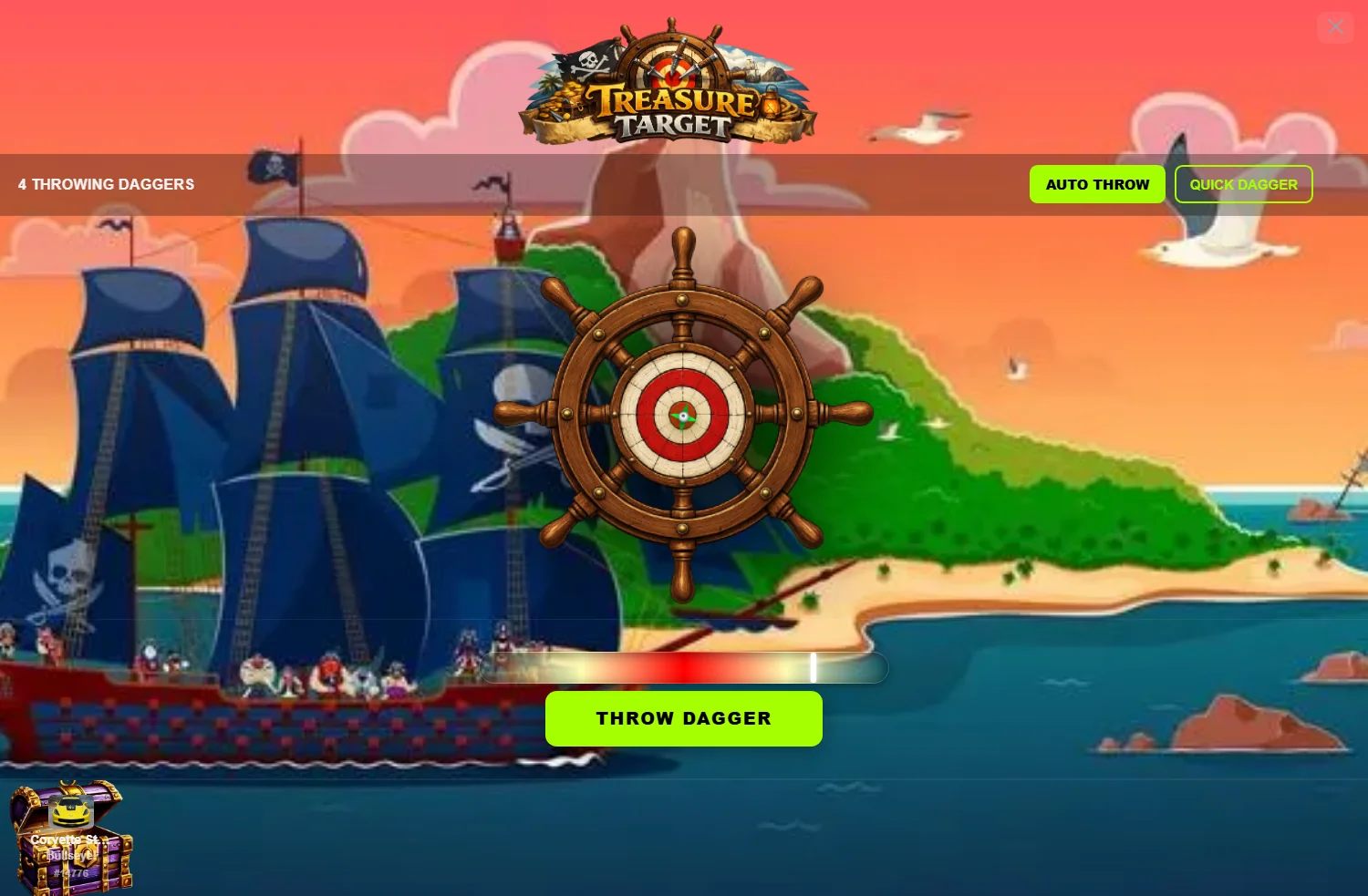 Darts challenge reveal with a neon dartboard and bullseye hit
