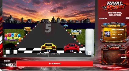 The Race Car admin preview with different vehicle artwork applied at product level