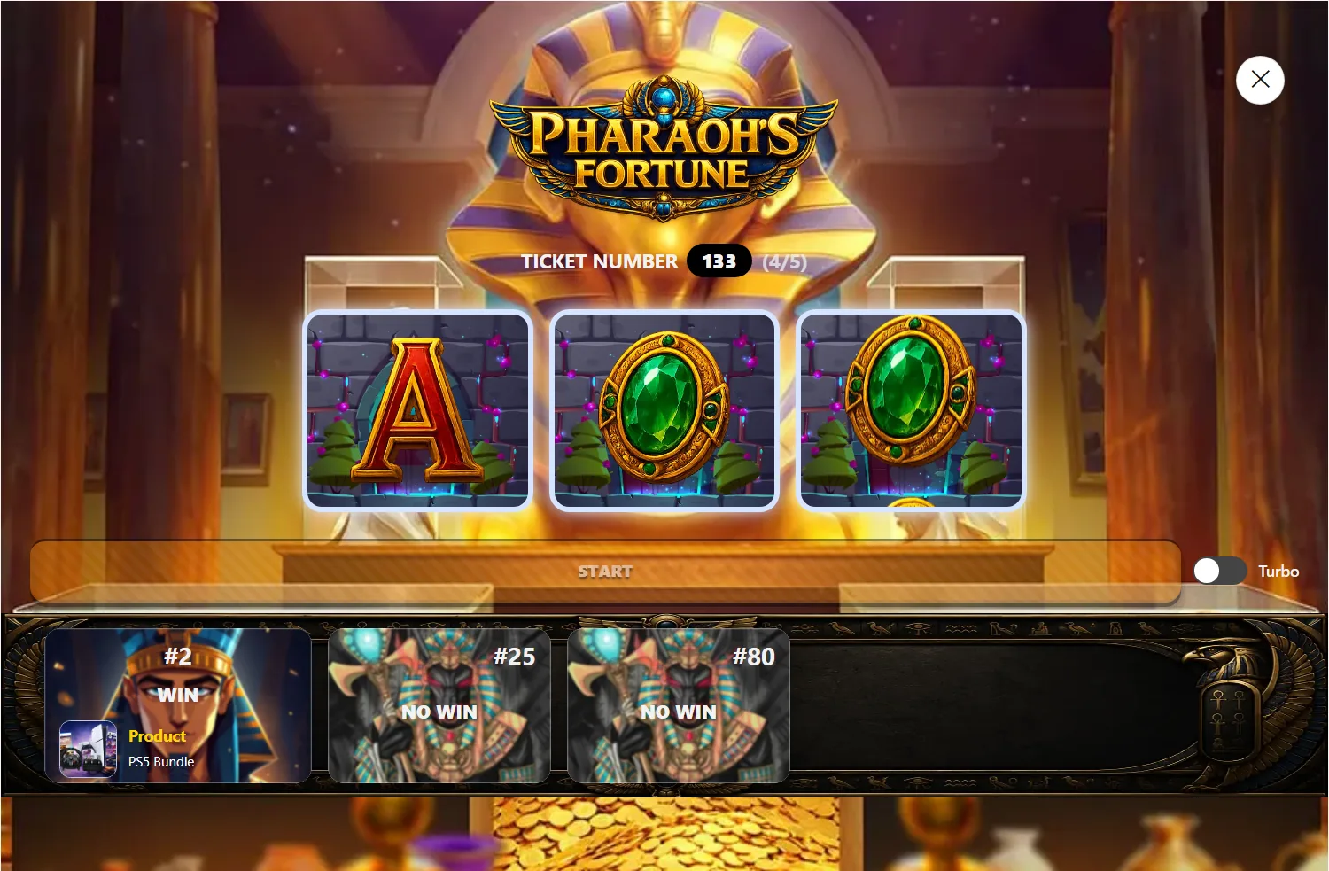CompKit Slot Machine reveal with three illustrated reels showing instant-win symbols